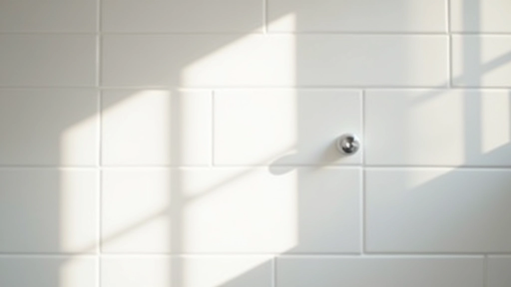 Layout patterns showing different tile sizes installed in bathroom space